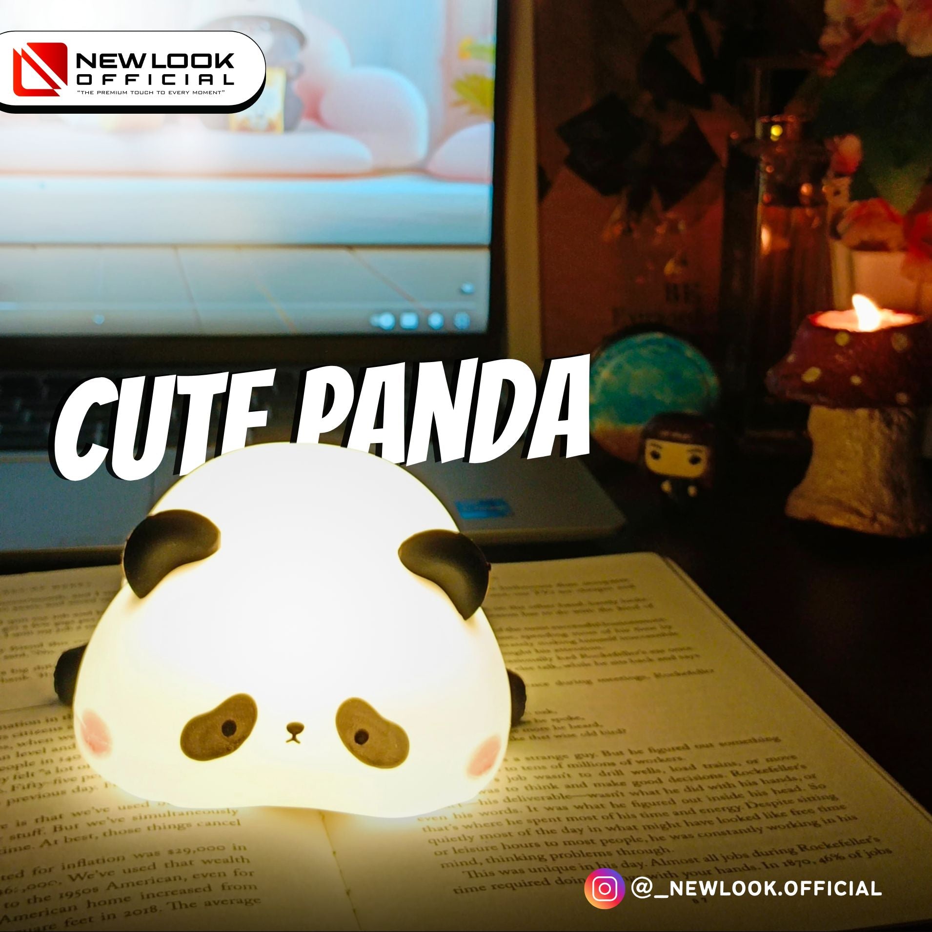 Silicon Panda Lamp