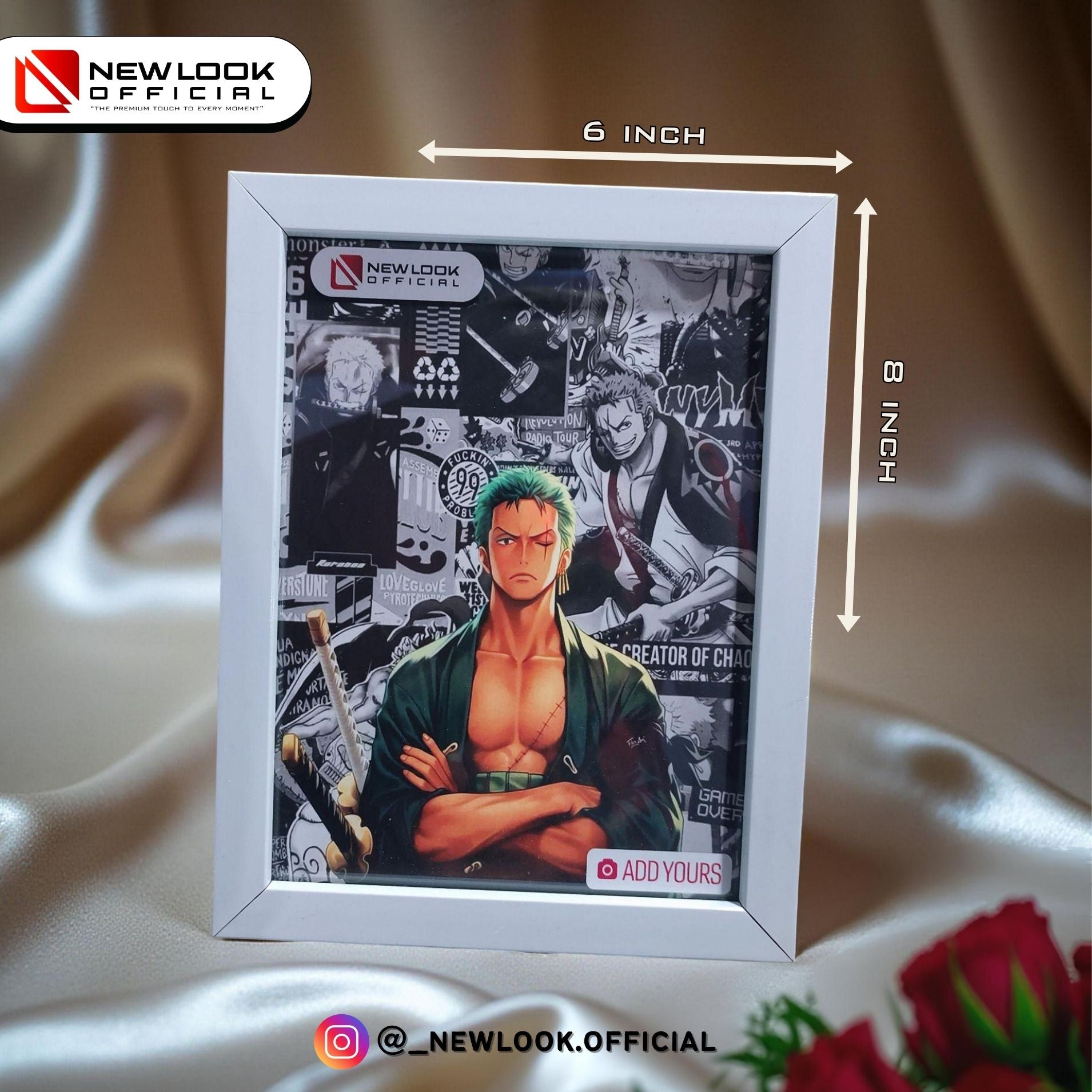 A5 Photo Frame | Glass & Laminated Finish | Wall & Table Display